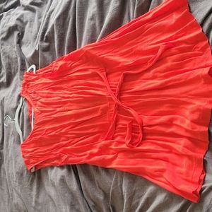 Zara cherry red romper